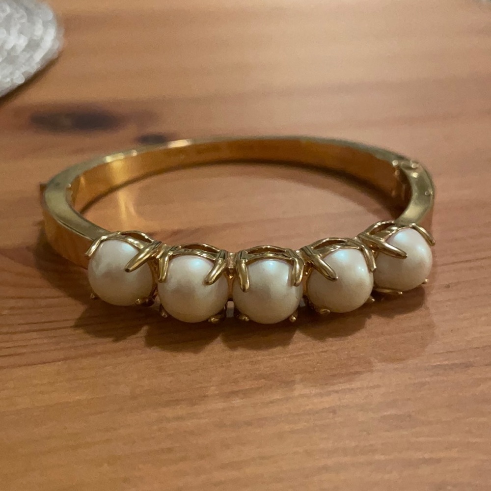 Kate spade Squared Away faux pearl bracelet